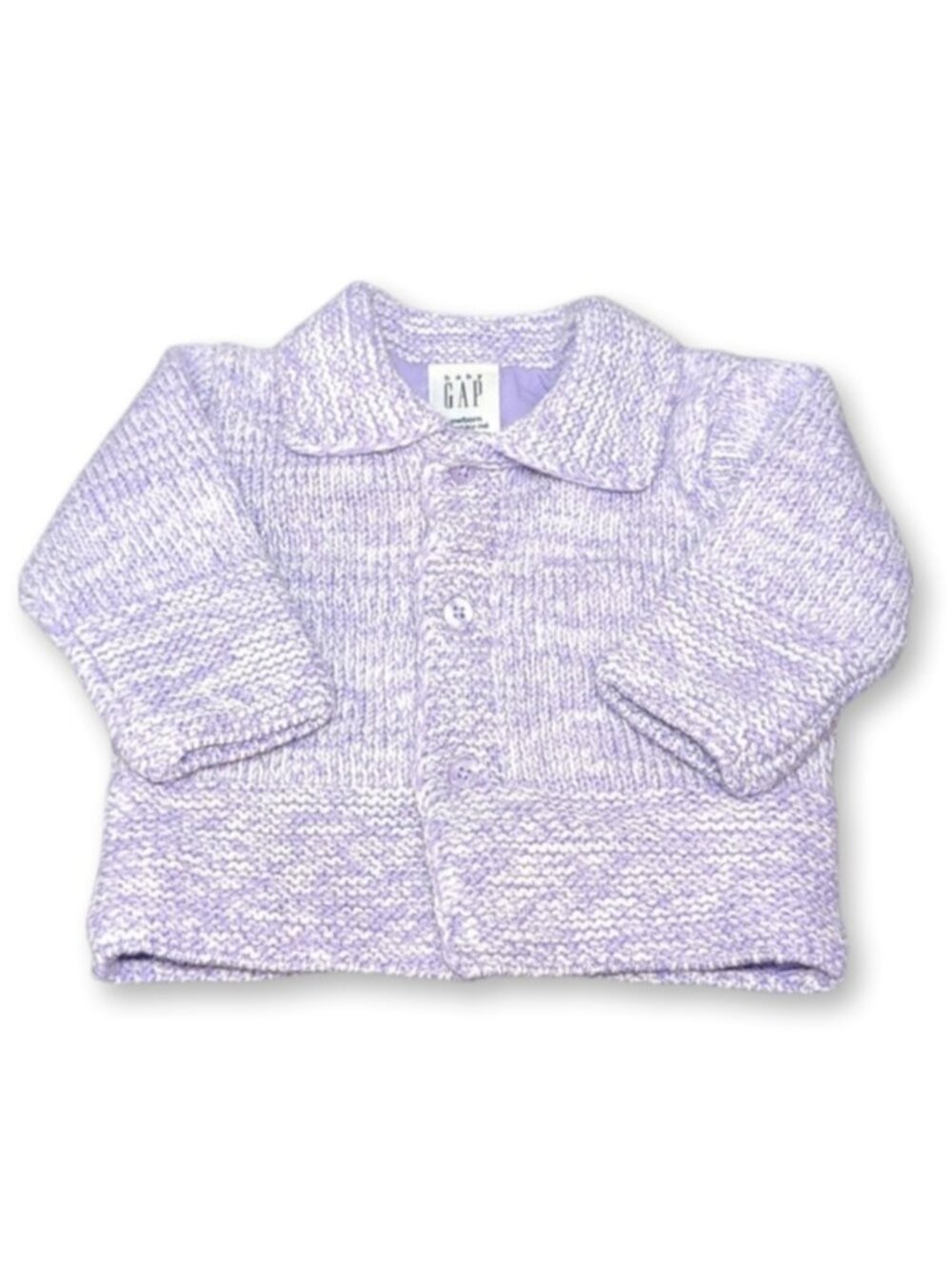Baby GAP Wool Knit Jacket Buttoned Sweater Purple Size 3-6 m 12-17 lb